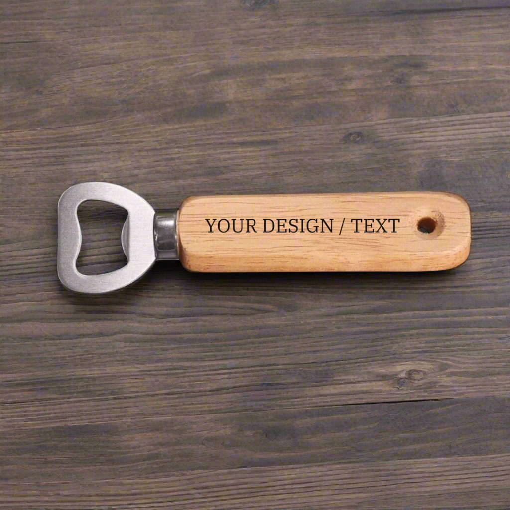 Bottle Opener With Wooden Handle