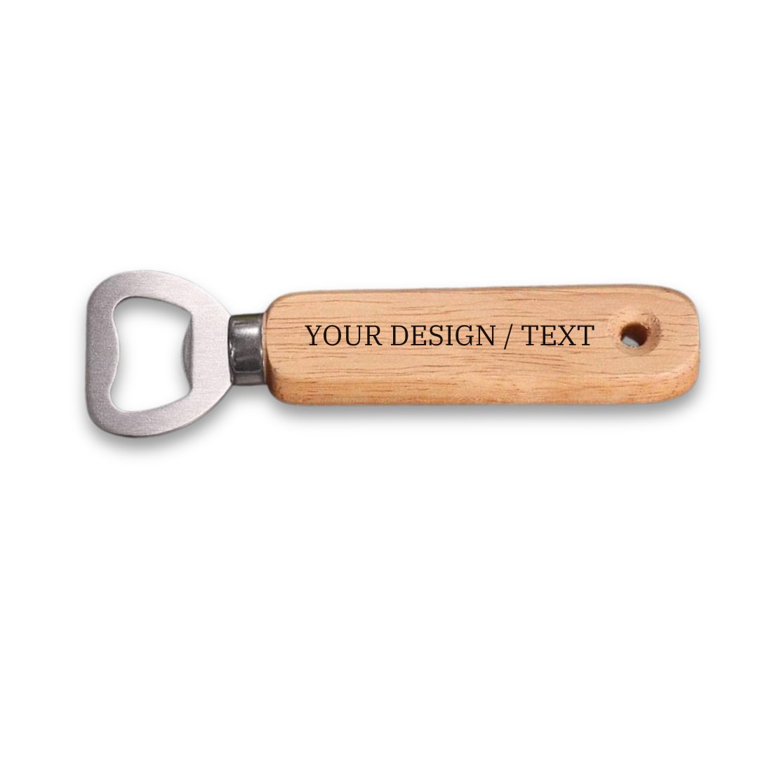 Bottle Opener With Wooden Handle
