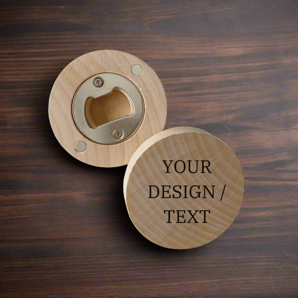 Magnetic Bamboo Bottle Opener