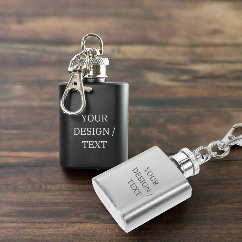 1oz Keychain Hip Flask