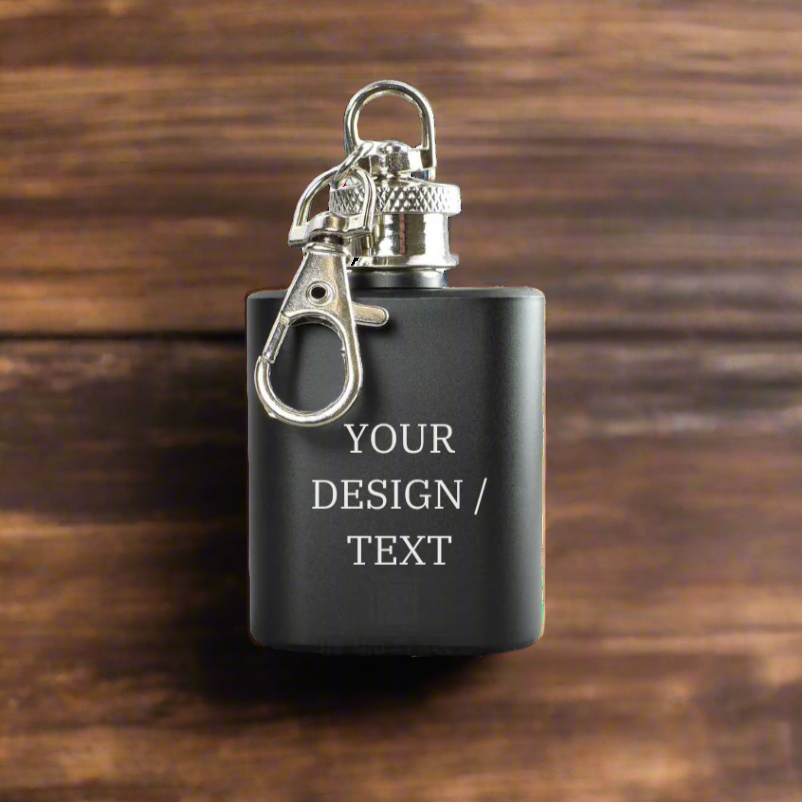 1oz Keychain Hip Flask