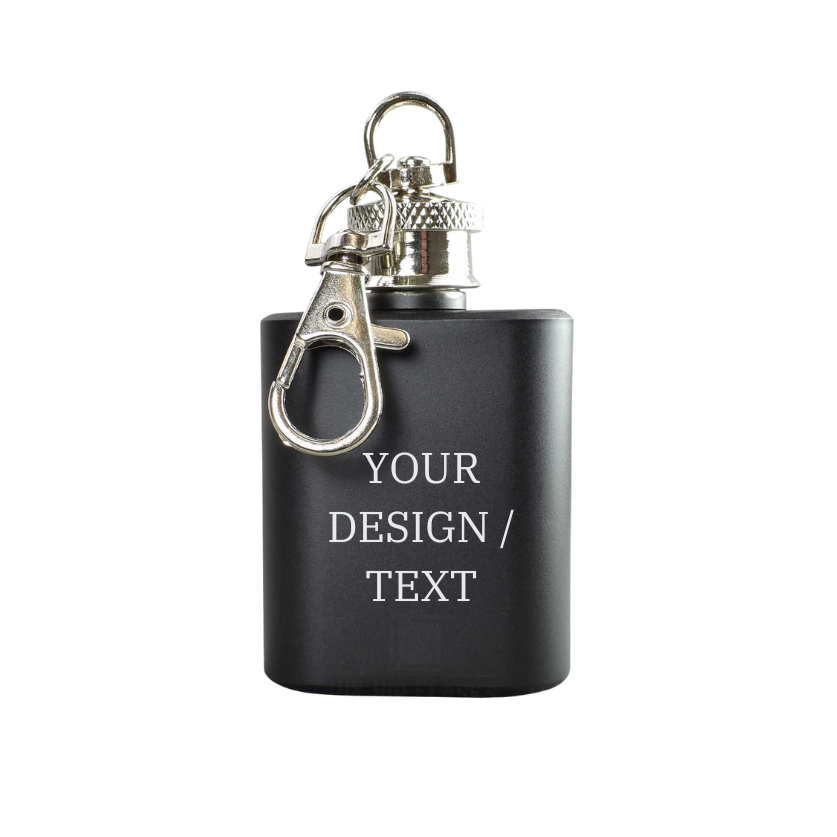 1oz Keychain Hip Flask
