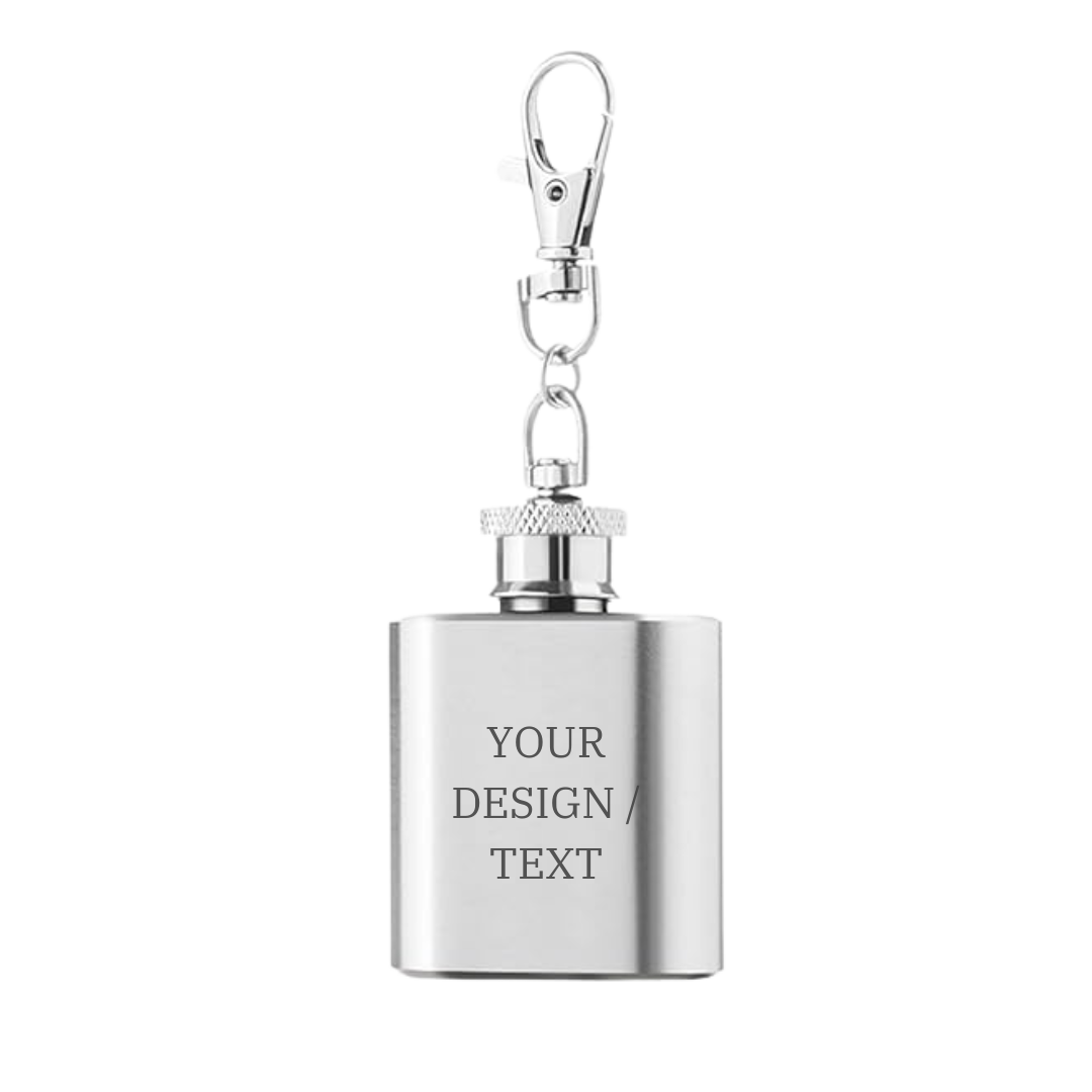 1oz Keychain Hip Flask