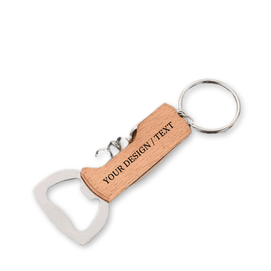 Multi-Function Bottle Opener Keychain