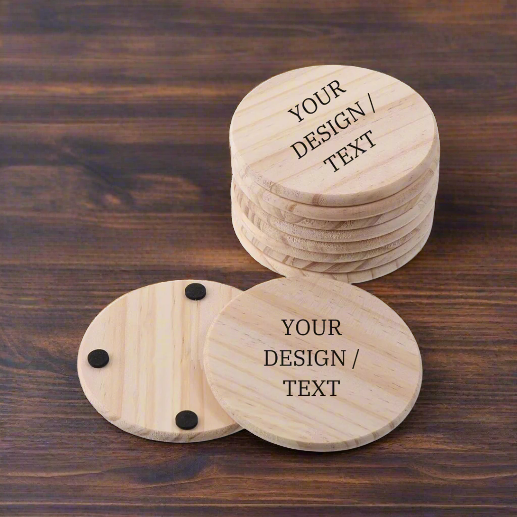 Round Wood Coaster