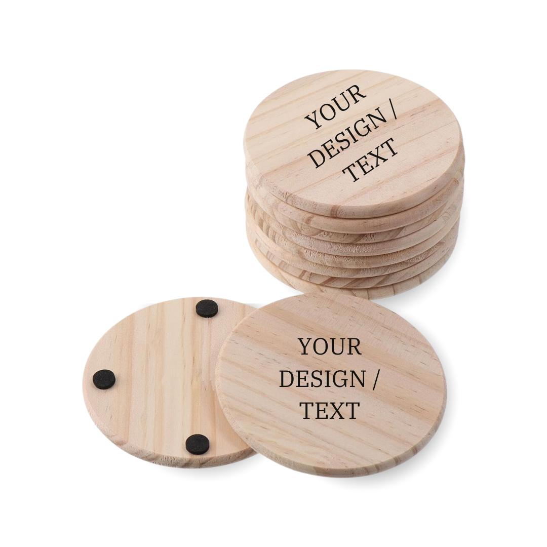 Round Wood Coaster