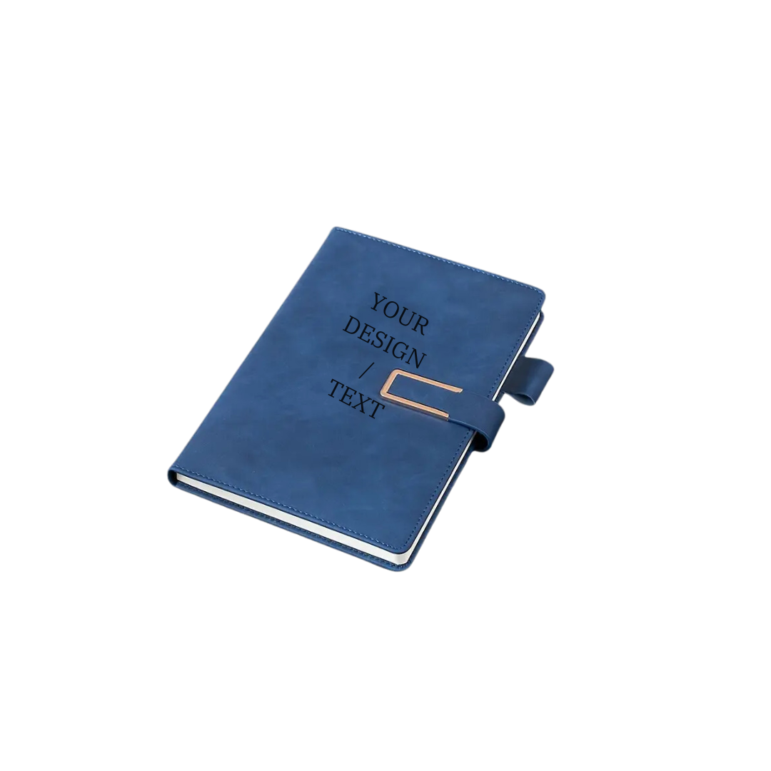 Vintage PU Leather Business Notebook – A5, 200 Pages