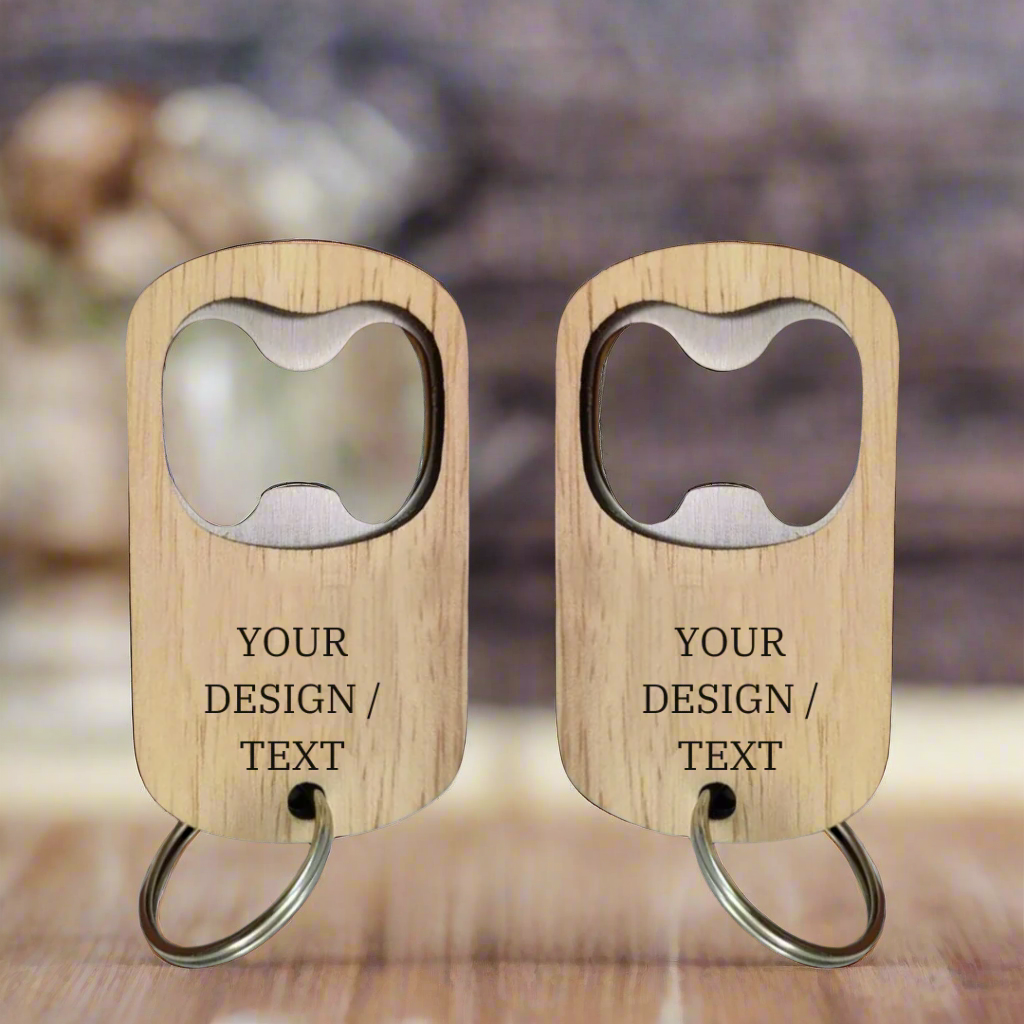 Wood Keychain Bottle Opener