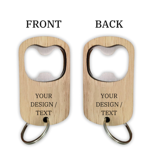 Wood Keychain Bottle Opener